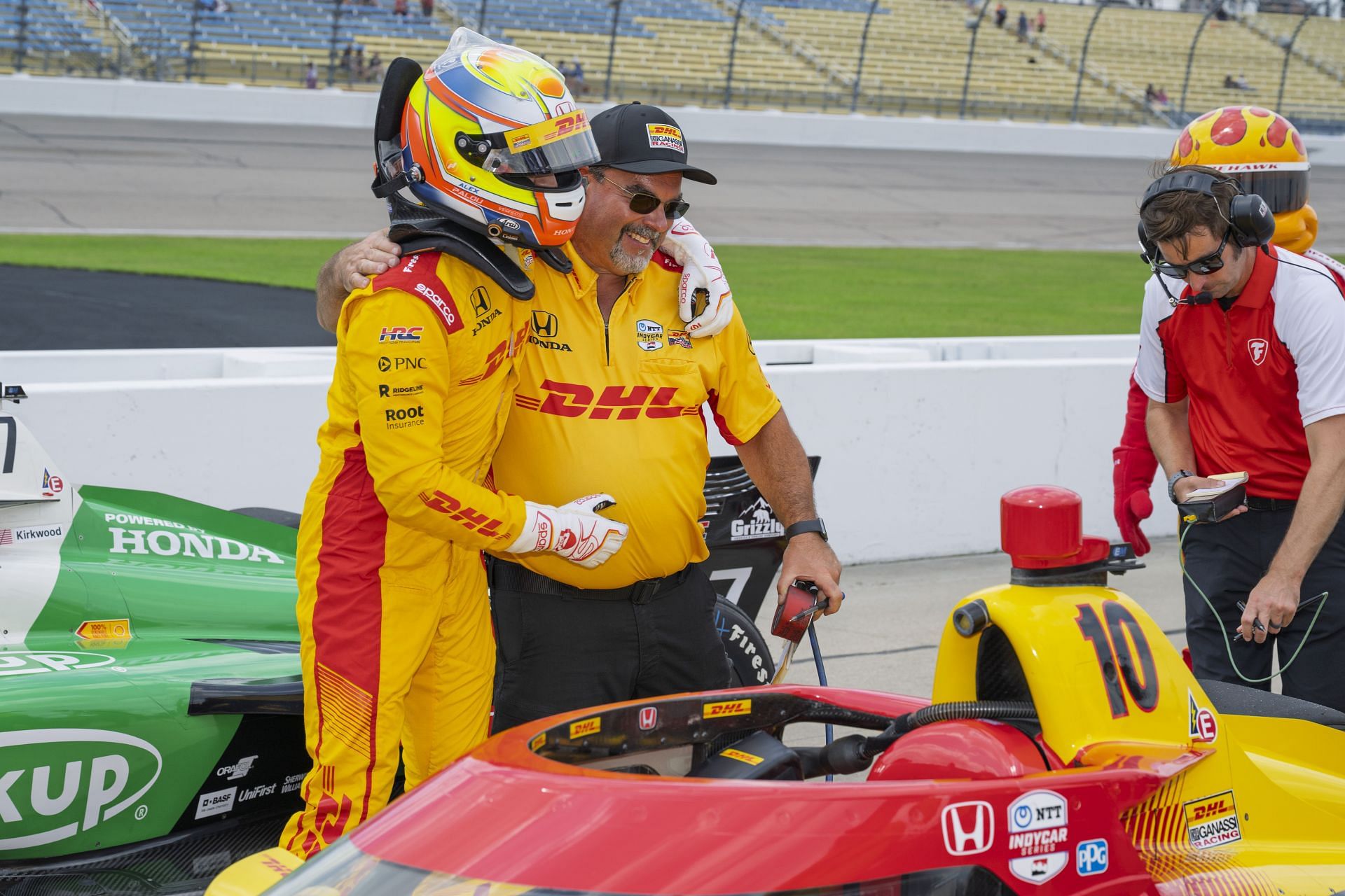 Alex Palou after winning the NTT INDYCAR Series Race 2 at Iowa Speedway - Source: Getty